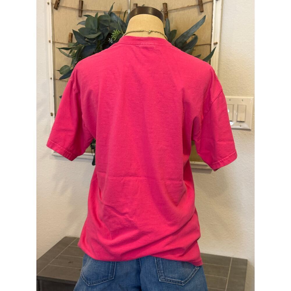TEXAS A&M AGGIES Gildan Neon Colors Pink Tee T-Shirt Unisex M Gameday Collegiate - Picture 3 of 6